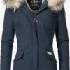 Navahoo Parkas Parka D’hiver Cristal Femme Bleu Foncé -Navahoo Soldes 033122d664b56789f58710b66e0489fd