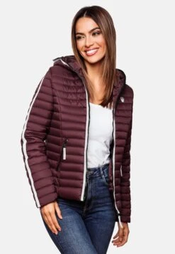 Navahoo Vestes De Mi-saison Veste Mi-saison Femme Lie De Vin -Navahoo Soldes 05025c4fc4627c7ee21817a722f3e0a8