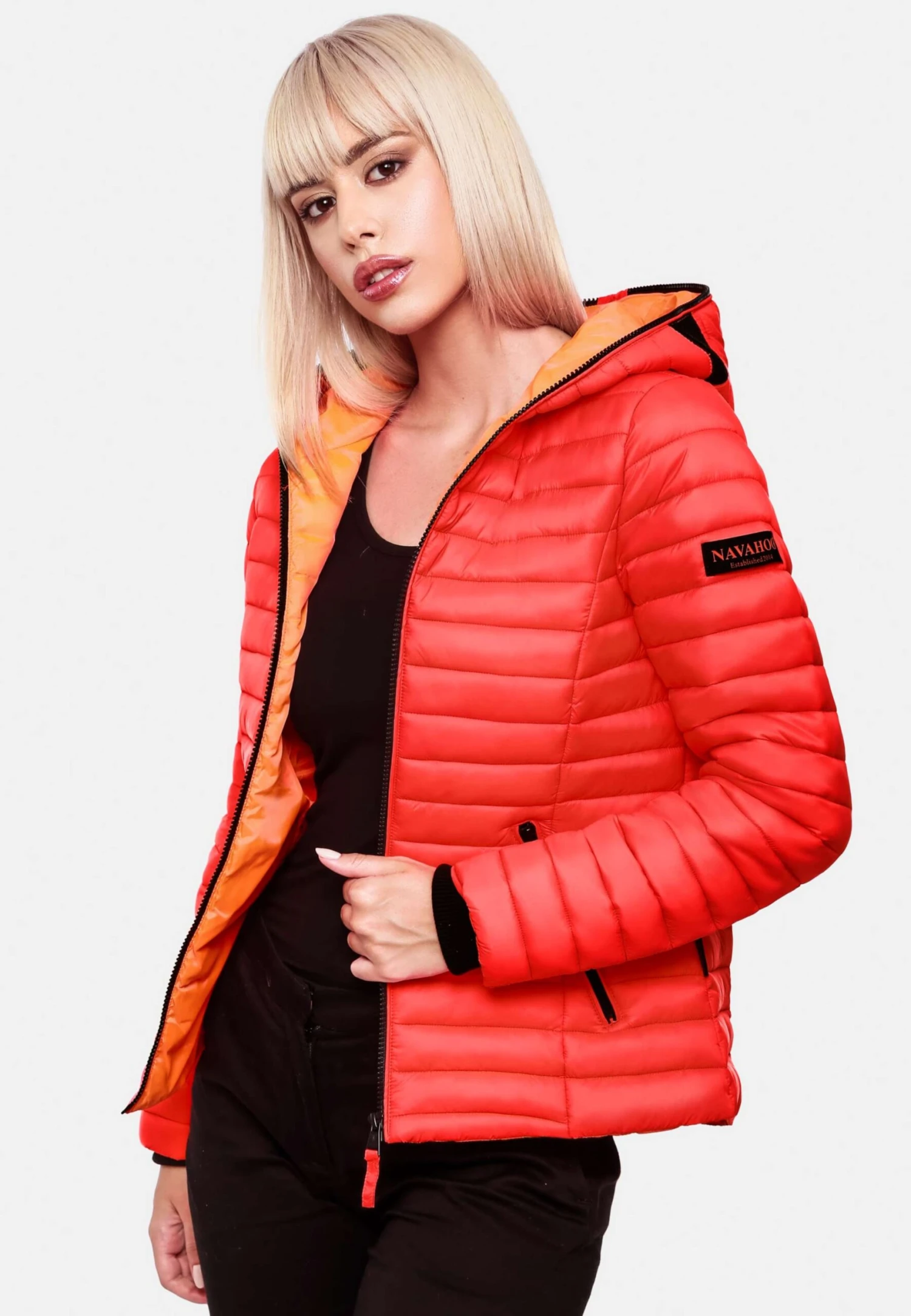 Navahoo Vestes De Mi-saison Veste Mi-saison Kimuk Femme Orange Fluo 10 Navahoo Vestes De Mi-saison Veste Mi-saison Kimuk Femme Orange Fluo - Image 8