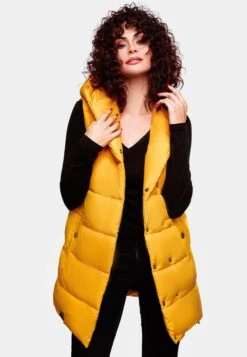 Navahoo Vestes Sans Manches Gilet Madilynaa Femme Jaune Dor -Navahoo Soldes 0c4df7b60c0f9fcd75f3e6e965bf276c