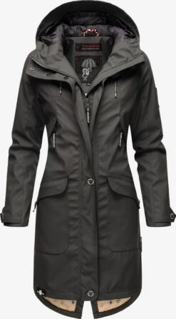 Navahoo Manteaux De Pluie Manteau Mi-saison Schötchen Femme Anthracite -Navahoo Soldes 0ca790d2889b5a17b924512055f5384c
