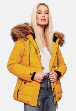 Navahoo Vestes Dhiver Veste D’hiver Zoja Femme Jaune -Navahoo Soldes 0d6cc7a2e02dbc809f947b39d8ad18a3