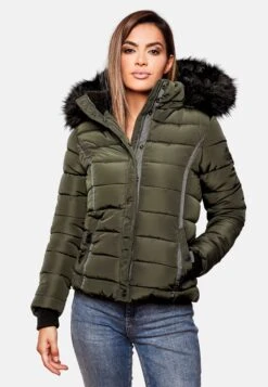Navahoo Vestes Dhiver Veste D’hiver Miamor Femme Olive -Navahoo Soldes 127414041a9254c26eb7f9a51b997123