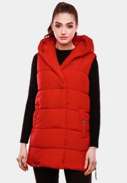 Navahoo Vestes Sans Manches Gilet Madilynaa Femme Rouge Feu -Navahoo Soldes 13a2e3626731cc23631275fbd1a829cd