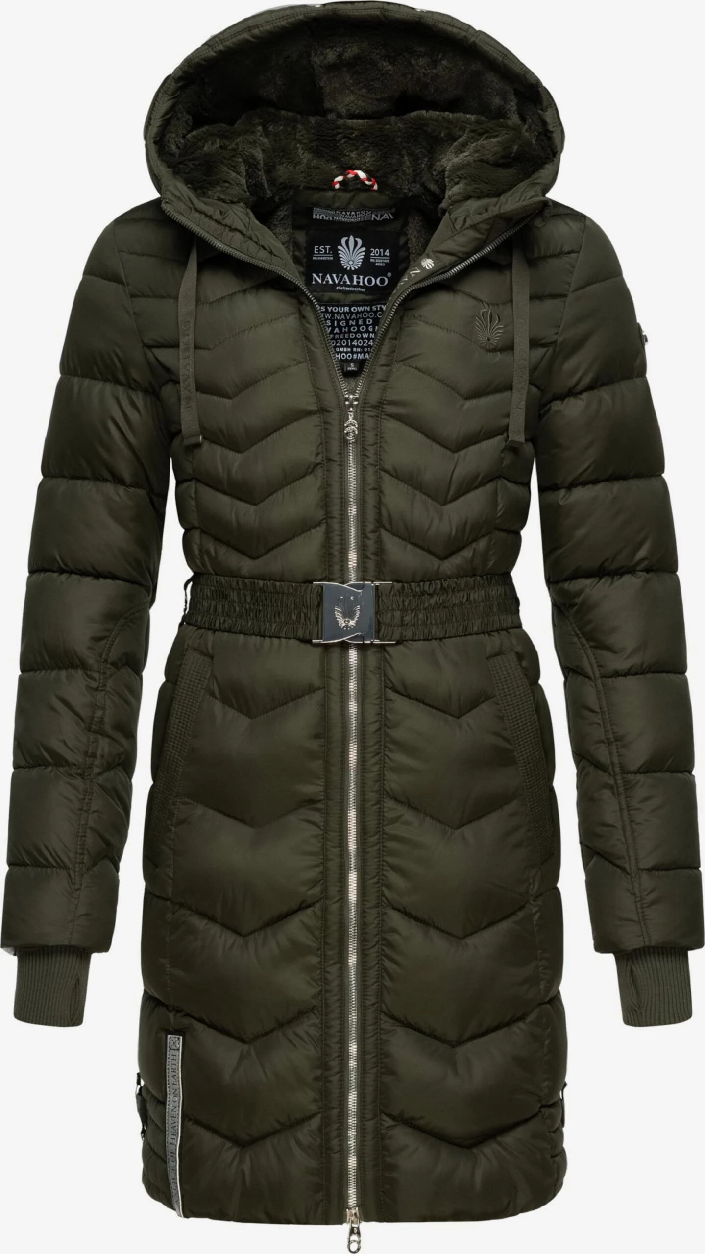 Navahoo Manteaux Dhiver Manteau D’hiver Alpenveilchen Femme Olive 6 Navahoo Manteaux Dhiver Manteau D’hiver Alpenveilchen Femme Olive - Image 4