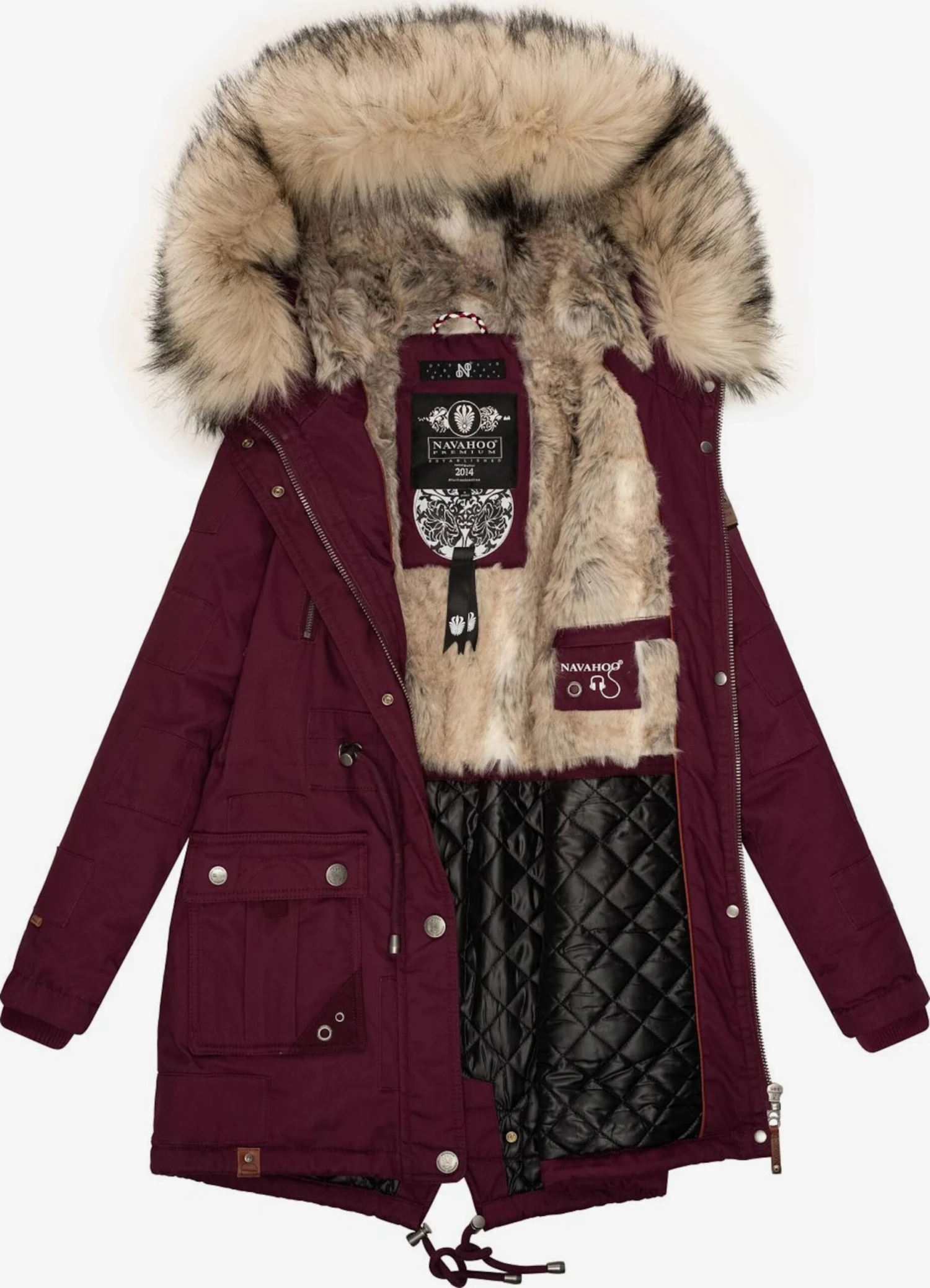 Navahoo Parkas Parka D’hiver Honigfee Femme Bordeaux 7 Navahoo Parkas Parka D’hiver Honigfee Femme Bordeaux - Image 5