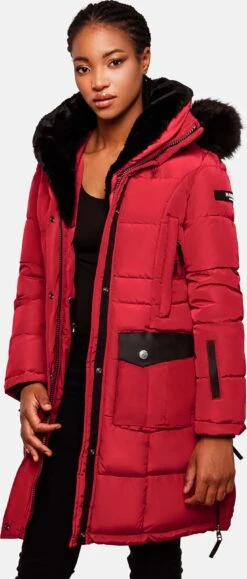Navahoo Manteaux Dhiver Manteau D’hiver Sinja Femme Rouge -Navahoo Soldes 16081c04a4bd9b900edeed2c935054e7