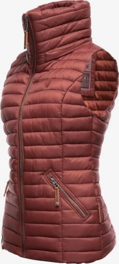 Navahoo Vestes Sans Manches Gilet Shadaa Femme Rouge Pastel -Navahoo Soldes 1658a4d89a29231f7674af9a7b2edf16