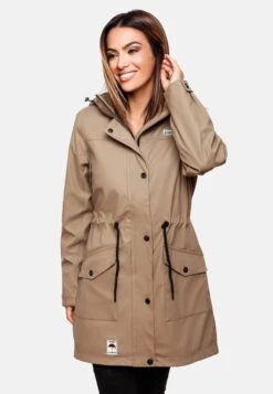 Navahoo Manteaux De Pluie Manteau Mi-saison Deike Femme Beige Clair -Navahoo Soldes 16d515aad4593562b54806c47592c5ea