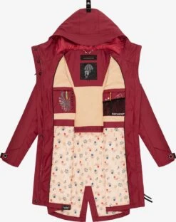 Navahoo Manteaux De Pluie Manteau Mi-saison Femme Rouge Sang -Navahoo Soldes 17d5b1f2ab03f06887fd51dea7499a5c