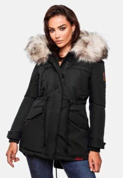 Navahoo Parkas Parka D’hiver Femme Noir -Navahoo Soldes 1933e26bb959b9155ac23c25afc921ad
