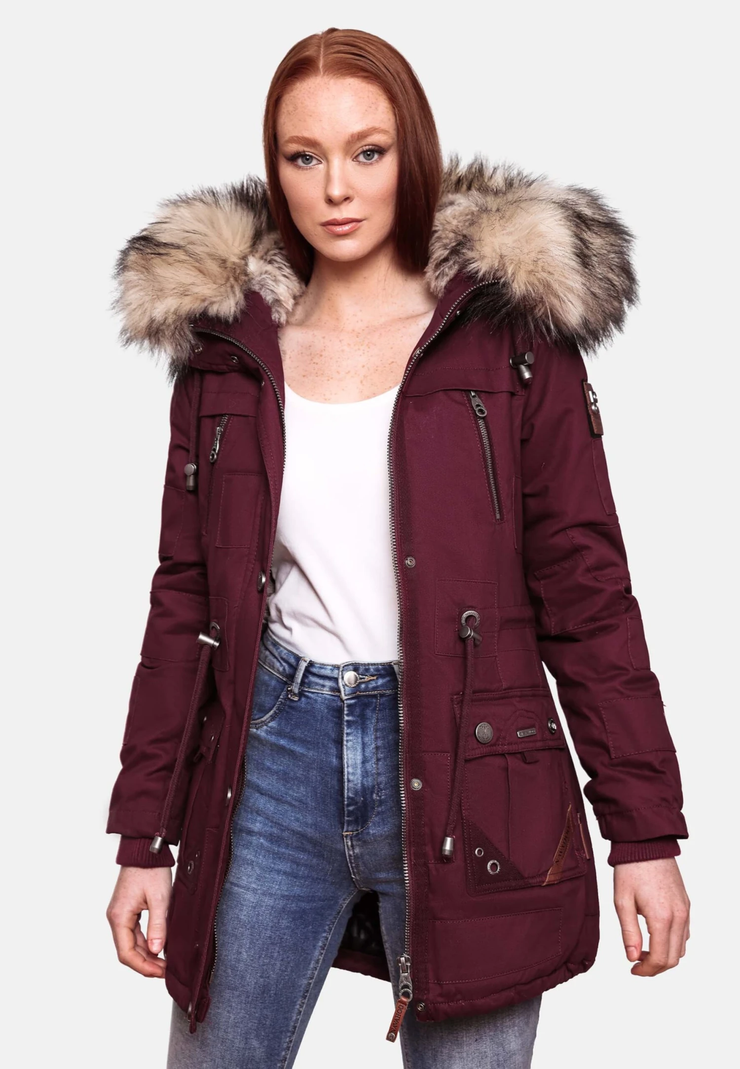 Navahoo Parkas Parka D’hiver Honigfee Femme Bordeaux 9 Navahoo Parkas Parka D’hiver Honigfee Femme Bordeaux - Image 7