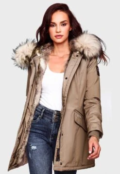 Navahoo Parkas Parka D’hiver Cristal Femme Noisette -Navahoo Soldes 213a448dfc8df8698fd5be188afe74ba