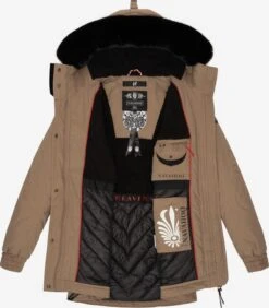 Navahoo Parkas Parka D’hiver Femme Noisette -Navahoo Soldes 23bc9d0d3749bf5d92848eb6c522a699