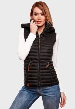 Navahoo Vestes Sans Manches Gilet Shadaa Femme Noir -Navahoo Soldes 23f6b2ab52cc60a4111b2a1c48ba70e3