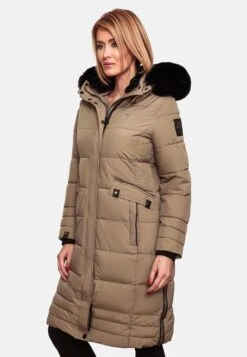 Navahoo Manteaux Dhiver Manteau D’hiver Fahmiyaa Femme Noisette -Navahoo Soldes 27a8a484bc7995582928e76d9952c609