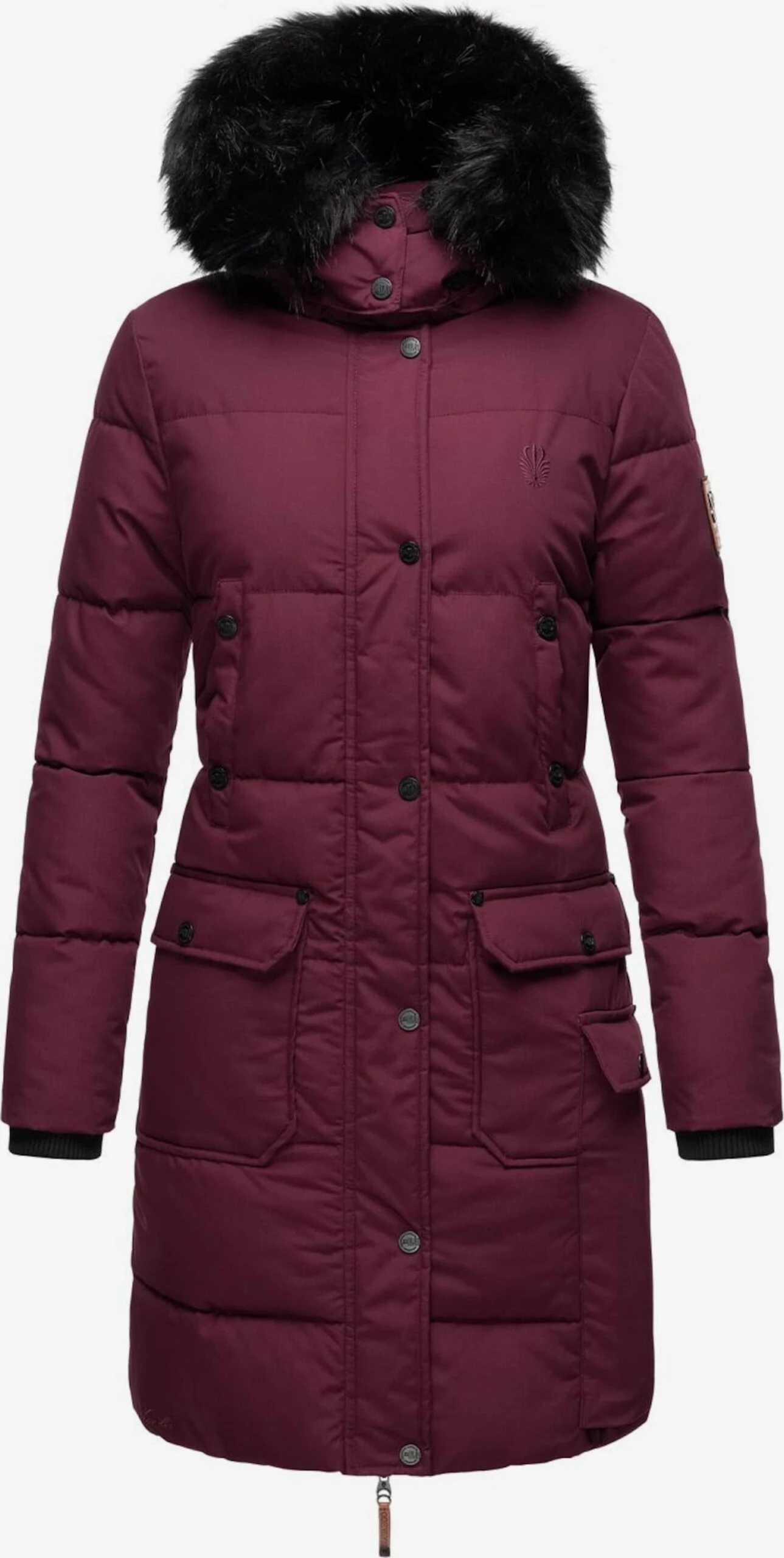 Navahoo Manteaux Dhiver Manteau D’hiver Cosimaa Femme Rouge Foncé 3 Navahoo Manteaux Dhiver Manteau D’hiver Cosimaa Femme Rouge Foncé