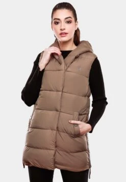 Navahoo Vestes Sans Manches Gilet Madilynaa Femme Taupe -Navahoo Soldes 2cf3c3640b63d1dca96309699f0deb0d