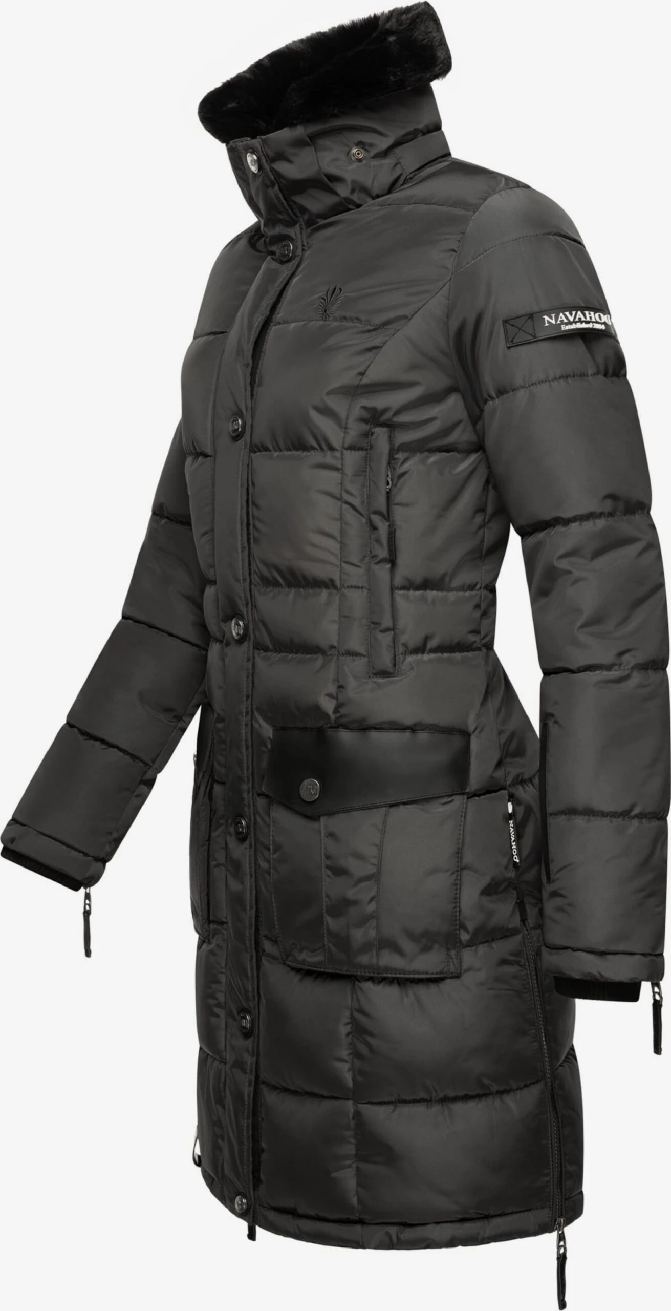 Navahoo Manteaux Dhiver Manteau D’hiver Sinja Femme Anthracite 6 Navahoo Manteaux Dhiver Manteau D’hiver Sinja Femme Anthracite - Image 4