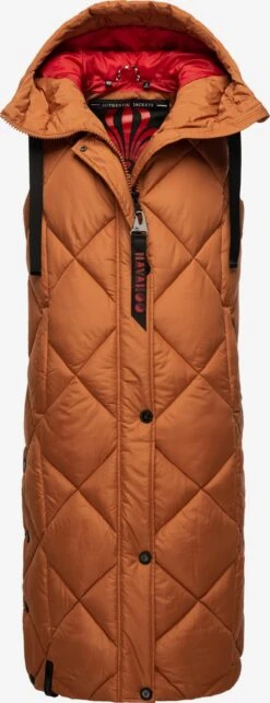 Navahoo Vestes Sans Manches Gilet Schnuckel Femme Cognac -Navahoo Soldes 300b13b515ae6bc221991abf29c913da