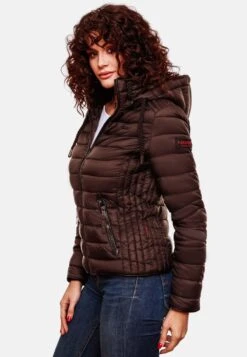 Navahoo Vestes De Mi-saison Veste Mi-saison Lulana Femme Chocolat -Navahoo Soldes 303ffeed5b834d821837d8845500a070