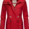 Navahoo Parkas Parka Mi-saison Neophee Femme Rouge -Navahoo Soldes 31094ff23ba5d4507243086a5f99ee98