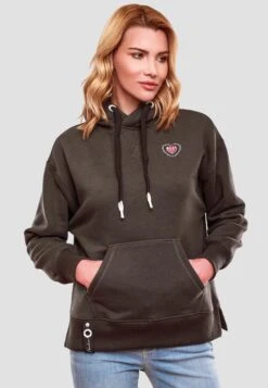 Navahoo Sweats à Capuche Sweat-shirt Goldfee Femme Gris Foncé -Navahoo Soldes 35000a644941ec8df637340c991f749e