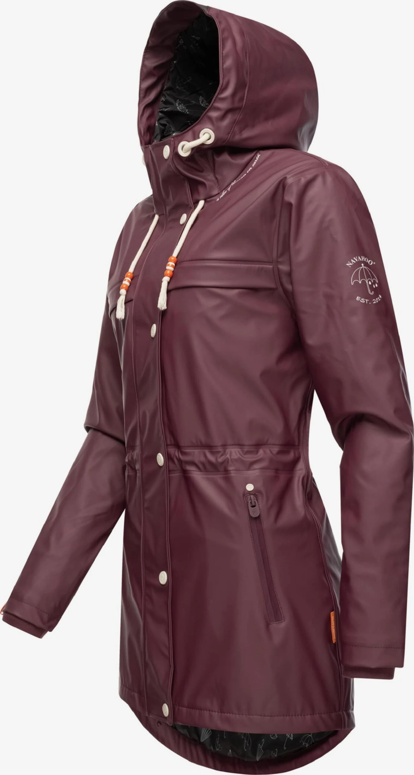 Navahoo Manteaux De Pluie Manteau Mi-saison Rainy Forest Femme Bordeaux 4 Navahoo Manteaux De Pluie Manteau Mi-saison Rainy Forest Femme Bordeaux - Image 2