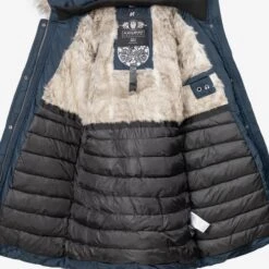 Navahoo Manteaux Dhiver Manteau D’hiver Paula Femme Bleu-gris -Navahoo Soldes 364f9804e5828748097df5e4b12562c3