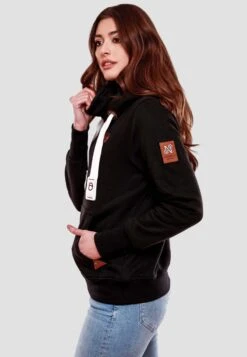 Navahoo Sweats à Capuche Sweat-shirt Raniaa Femme Noir -Navahoo Soldes 377a45bc24f53fa00091dec748b6d818