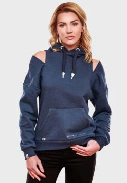 Navahoo Sweats à Capuche Sweat-shirt Zuckerbärchen Femme Bleu Nuit -Navahoo Soldes 391091d2cd2d9902cb07ff15f09d9edf