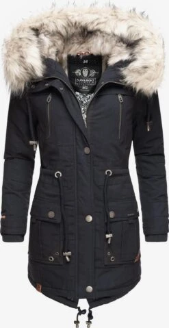 Navahoo Parkas Parka D’hiver Honigfee Femme Bleu Nuit