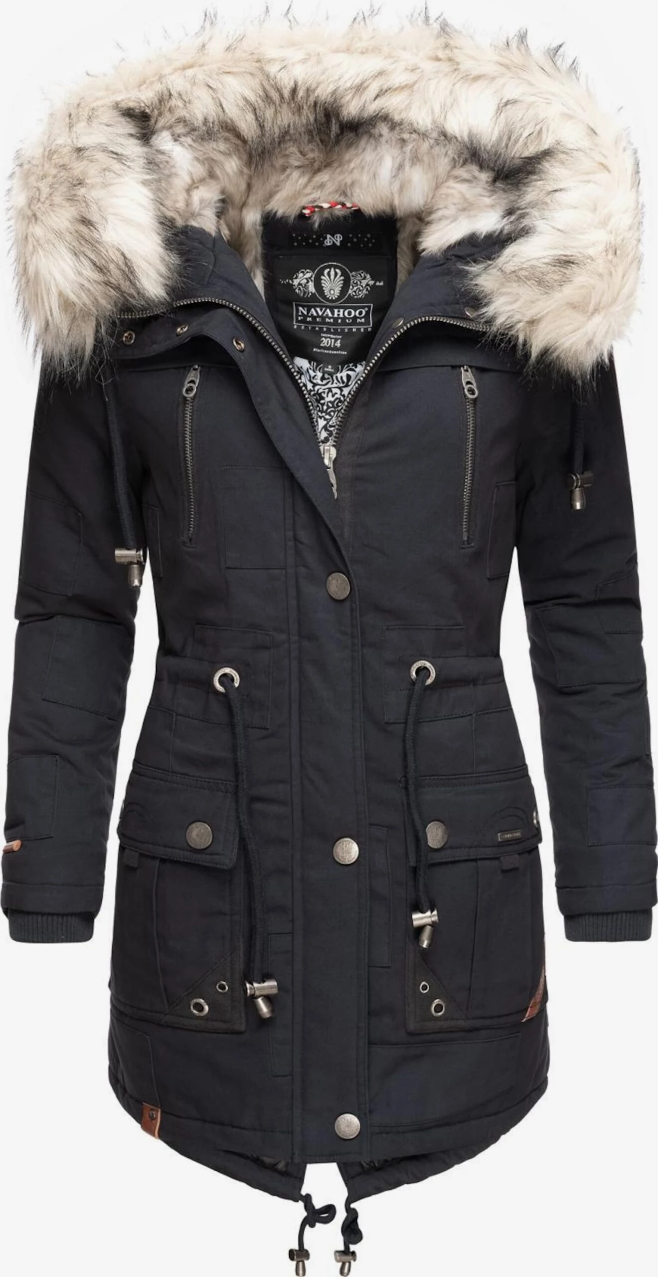 Navahoo Parkas Parka D’hiver Honigfee Femme Bleu Nuit 3 Navahoo Parkas Parka D’hiver Honigfee Femme Bleu Nuit