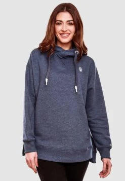 Navahoo Sweats à Capuche Sweat-shirt Silberengelchen Femme Bleu-gris -Navahoo Soldes 3aa3b415ee39c47e89047cca6c7c05b4