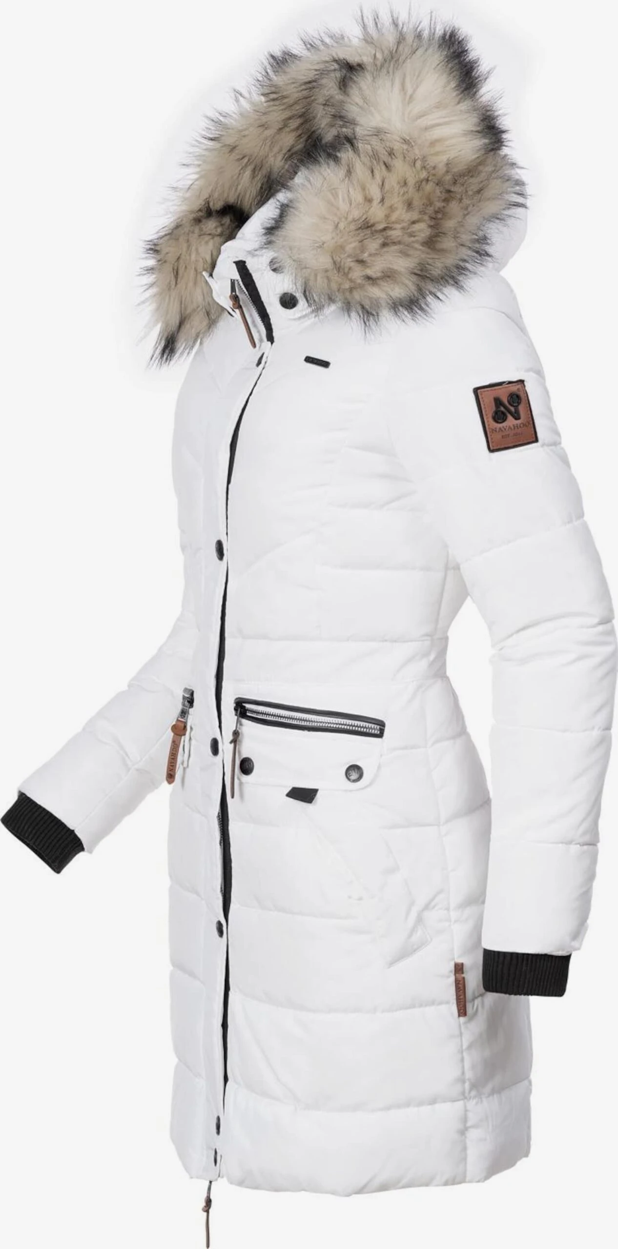 Navahoo Manteaux Dhiver Manteau D’hiver Paula Femme Blanc 4 Navahoo Manteaux Dhiver Manteau D’hiver Paula Femme Blanc - Image 2