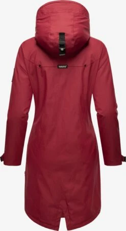 Navahoo Manteaux De Pluie Manteau Mi-saison Femme Rouge Sang -Navahoo Soldes 3b5970501336b46f8f1eb0f4f3501e6a