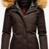 Navahoo Vestes Dhiver Veste D’hiver Laura Femme Chocolat -Navahoo Soldes 3cc00b2a4c4d4dce4c757f806ebb4cc4