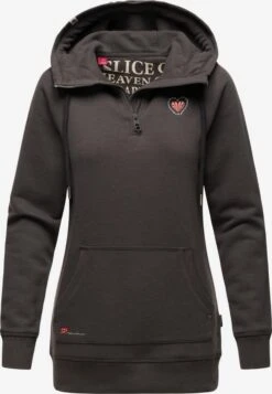 Navahoo Sweats à Capuche Sweat-shirt Zauberelfe Femme Gris Foncé -Navahoo Soldes 3dd87805b6d49d505744fc6e916e5066