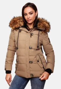 Navahoo Vestes Dhiver Veste D’hiver Zoja Femme Taupe -Navahoo Soldes 3e0391309b5dc1cd1aa198bf0db9e9b0