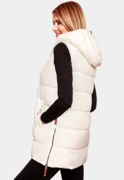 Navahoo Vestes Sans Manches Gilet Madilynaa Femme Blanc Cassé -Navahoo Soldes 3e923d6c8083bb633accc626882c4a21