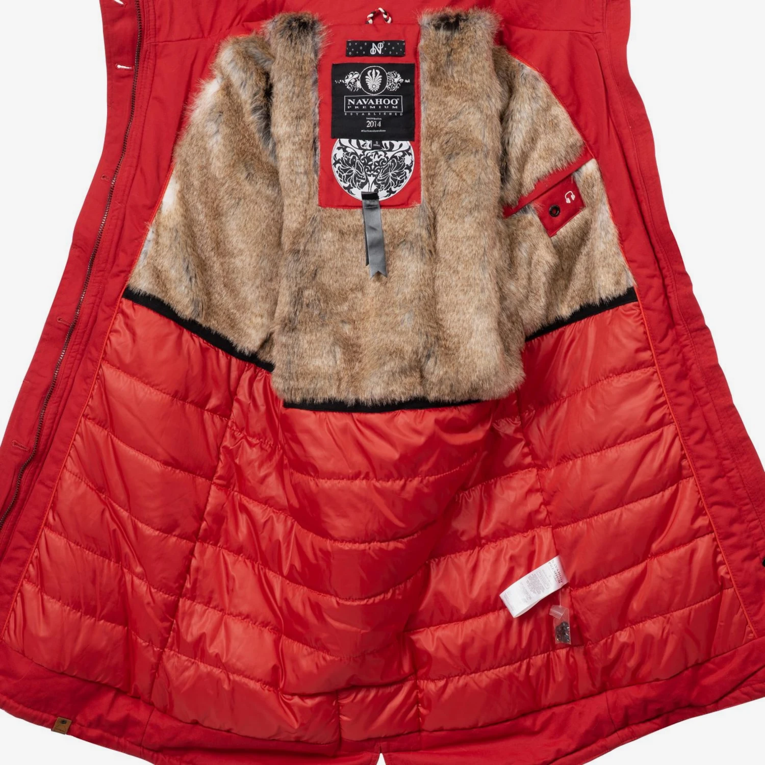 Navahoo Parkas Parka D’hiver Kin-Joo Femme Rouge Feu 6 Navahoo Parkas Parka D’hiver Kin-Joo Femme Rouge Feu - Image 4