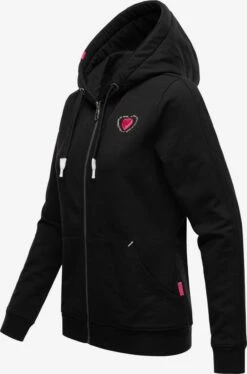 Navahoo Sweats Zippés Veste De Survêtement Cremetörtchen Femme Noir -Navahoo Soldes 47c99debc71d5be895967e11c2838aa6