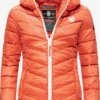 Navahoo Vestes De Mi-saison Veste Mi-saison Elva Femme Orange -Navahoo Soldes 47d4416870d174874b19d77187325f0d