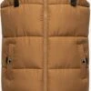 Navahoo Vestes Sans Manches Gilet Femme Caramel