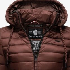 Navahoo Vestes De Mi-saison Veste Mi-saison Lulana Femme Chocolat -Navahoo Soldes 48f7f3fa4f18887fe485b12442a4bd0a