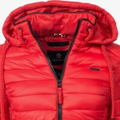Navahoo Vestes De Mi-saison Veste Mi-saison Lulana Femme Rouge Néon -Navahoo Soldes 491719ea809ef833a6e6b55590024dfc