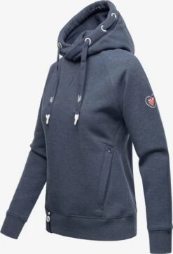 Navahoo Sweats à Capuche Sweat-shirt Liebesmäuschen Femme Bleu-gris -Navahoo Soldes 4a2c11cb79cef12cc306a12365d6ff95