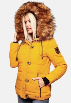 Navahoo Vestes Dhiver Veste D’hiver Zoja Femme Jaune -Navahoo Soldes 4a6b6a27b1a135fe48d584499fa9aaf6