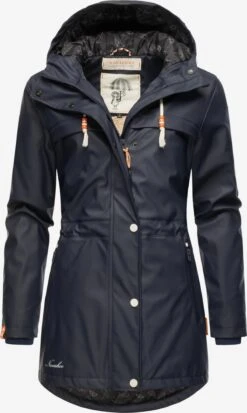 Navahoo Manteaux De Pluie Manteau Mi-saison Rainy Forest Femme Bleu Foncé -Navahoo Soldes 4ac186867929bb8d112dae7e8cb63223