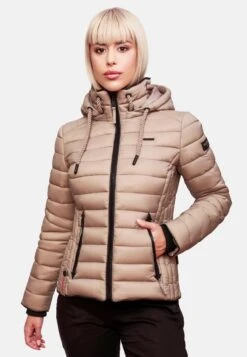 Navahoo Vestes De Mi-saison Veste Mi-saison Lulana Femme Taupe -Navahoo Soldes 4c5493993b416dcfba8f84dd18cfdf00